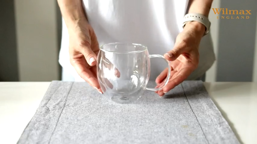 Wilmax Doppelwandige Tasse 200 ml 6er-Set Transparent