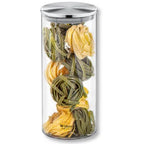 Wilmax Vorratsglas 1600 ml mit Edelstahldeckel Transparent