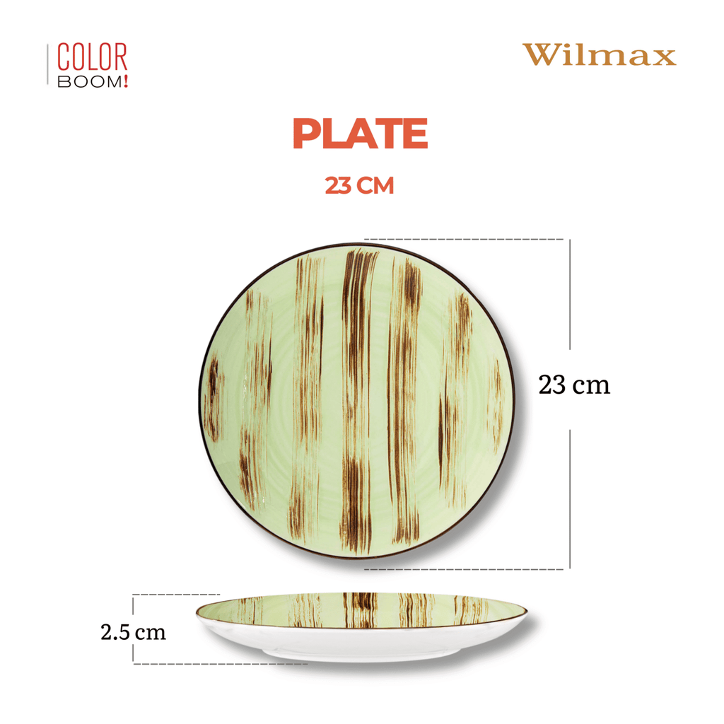 Wilmax Teller 23 cm Pistazie aus Porzellan