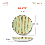 Wilmax Teller 23 cm Pistazie aus Porzellan