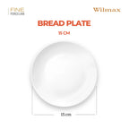 Wilmax Brotteller 15 cm Weiß aus Porzellan