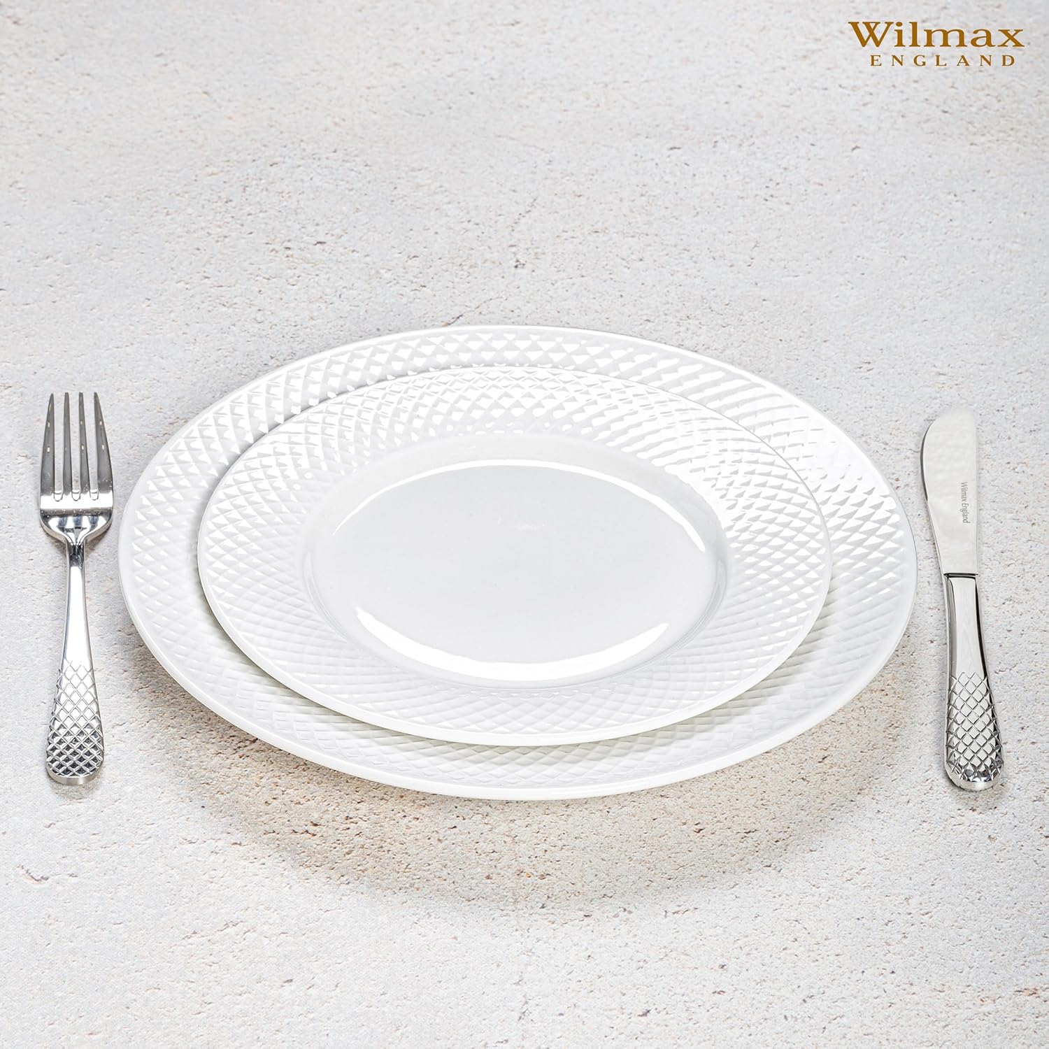 Wilmax Dessertgabel 19 cm 2er-Set Silber aus Edelstahl