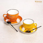 Wilmax Tasse 190 ml Gelb aus Porzellan