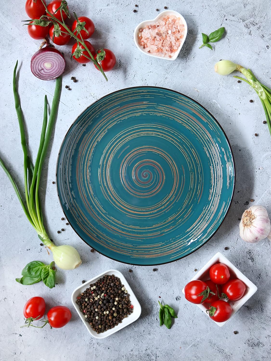 Wilmax Spiral Teller-Set 2-teilig 25 cm Porzellan WL-669514/A2
