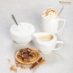 Wilmax Zuckerdose 340 ml Weiß aus Porzellan