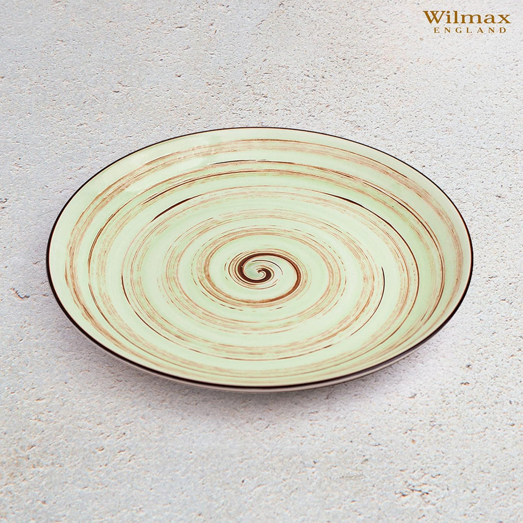 Wilmax Teller 20 cm 6er-Set Pistazie aus Porzellan