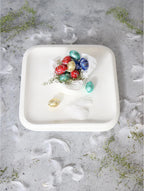 Wilmax Dessertteller 20 x 20 cm aus Porzellan, Weiß WL-991227/A