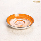 Wilmax Untertasse 15 cm Orange aus Porzellan