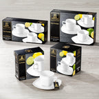 Wilmax Teetassen mit Untertassen 2er Set 200 ml WL-993003/2C