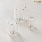 Wilmax Doppelwandiges Glas 200 ml 6er-Set Transparent