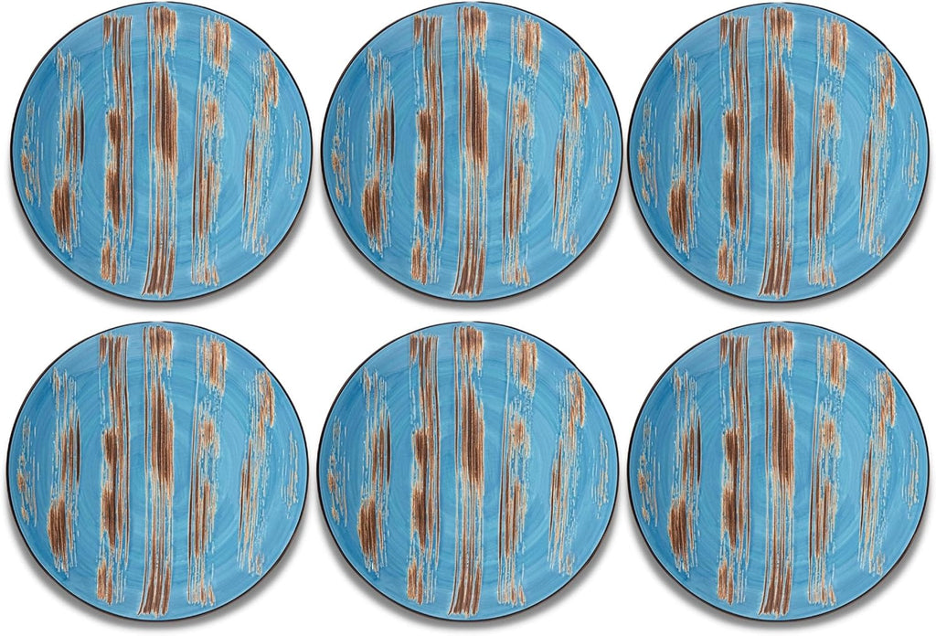 Wilmax Teller 18 cm Blau Porzellan 6er Set WL-668611/A6