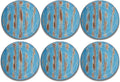Wilmax Teller 18 cm Blau Porzellan 6er Set WL-668611/A6
