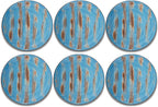 Wilmax Teller 18 cm Blau Porzellan 6er Set WL-668611/A6