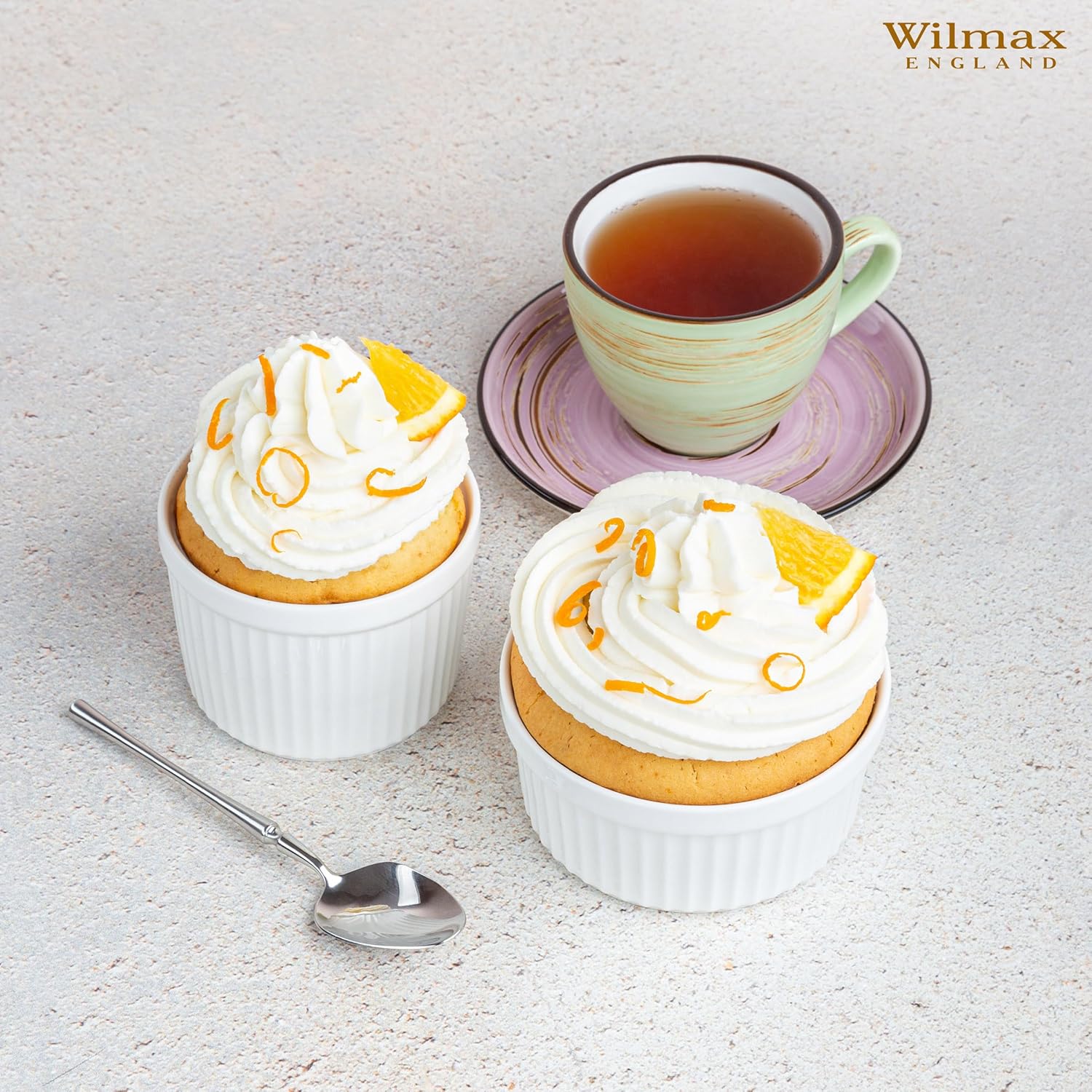 Wilmax Ramekin 270 ml Weiß aus Porzellan
