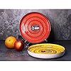 Wilmax WL-669220/A Porzellan Runden Speiseteller, Rot, 28cm Durchmesser