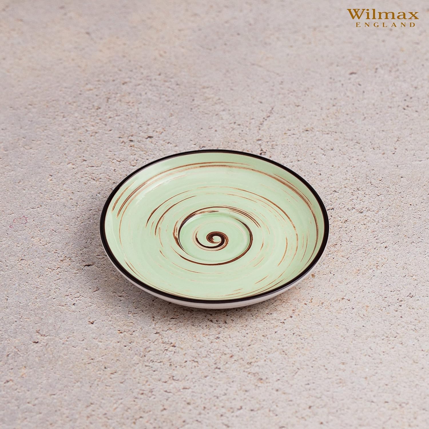 Wilmax Untertasse 15 cm Pistazie aus Porzellan