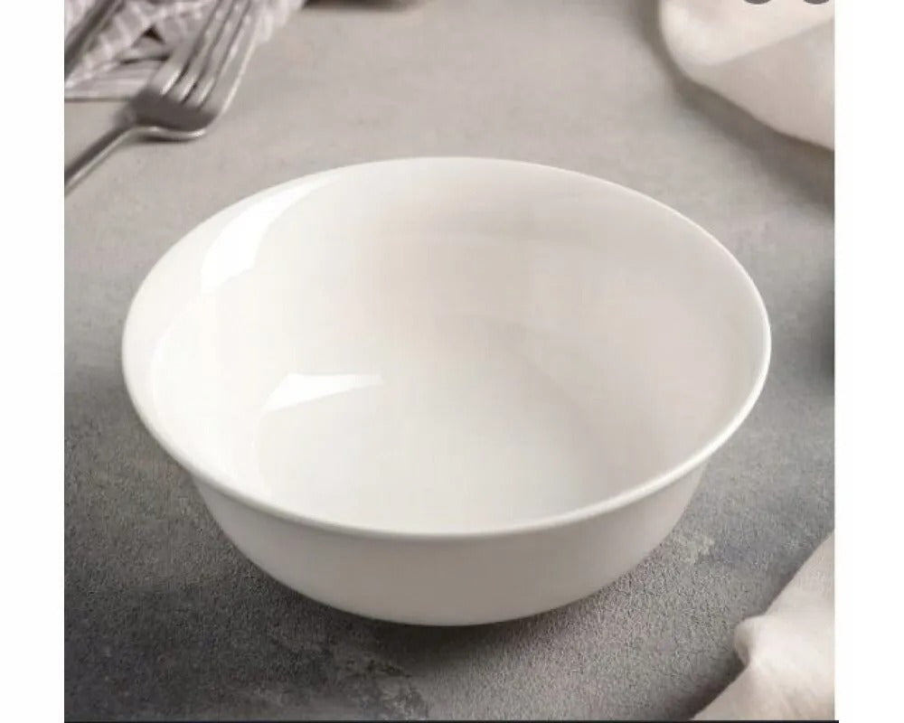 Wilmax Schale 700 ml 15 cm Weiß aus Porzellan