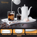 Wilmax Doppelwandiges Glas 300 ml 6er-Set Transparent