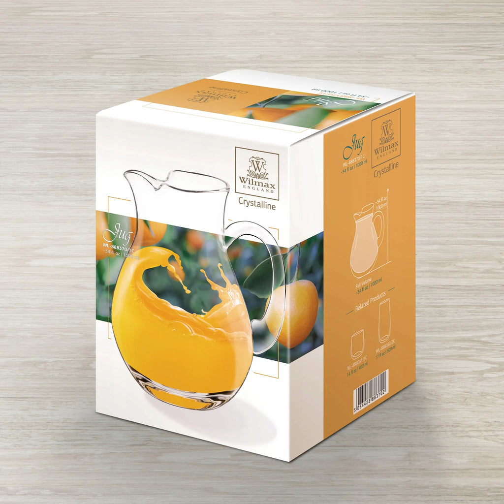 Wilmax Krug 1000 ml Transparent aus Wilmax Crystalline-Serie