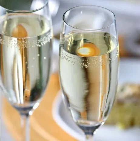 Wilmax Champagnerflöte 230 ml 6er-Set Transparent aus Wilmax Crystalline-Serie