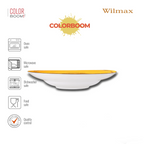 Wilmax Tiefer Teller 25,5 cm 350 ml 2er-Set Gelb aus Porzellan