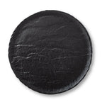 Wilmax Runde Servierplatte 30 cm Schwarz aus Porzellan