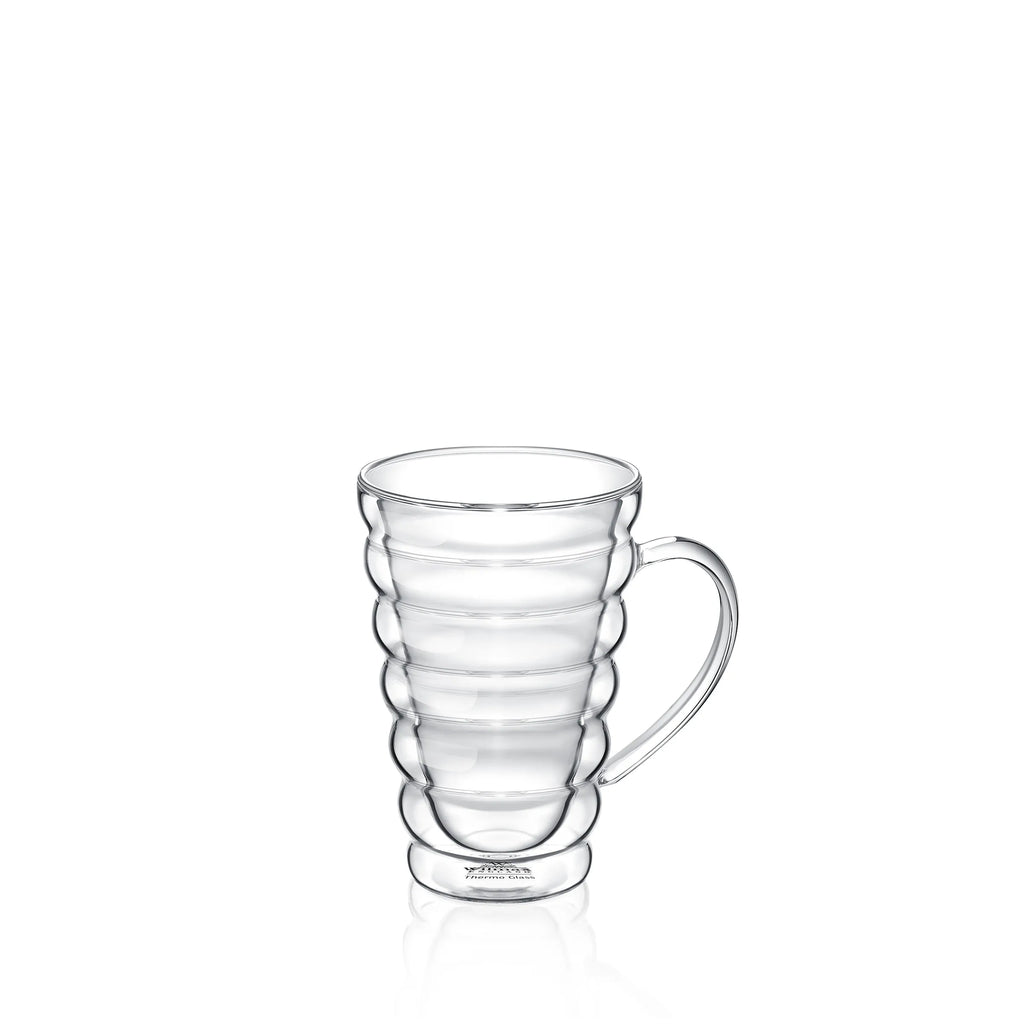 Wilmax Doppelwandiger Thermobecher 300 ml Transparent aus Glas