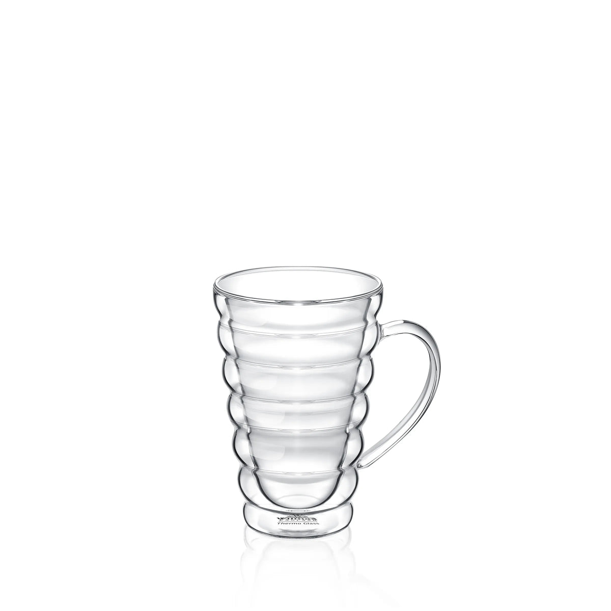 Wilmax Doppelwandiger Thermobecher 300 ml Transparent aus Glas