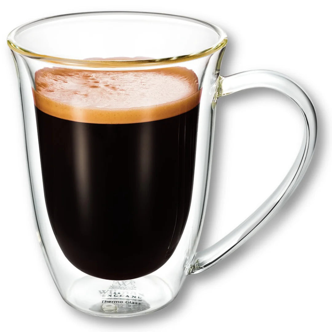 Wilmax Doppelwandiger Becher 300 ml 4er-Set Transparent