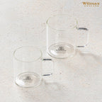 Wilmax Glastasse 200 ml 6er-Set Transparent aus Borosilikatglas