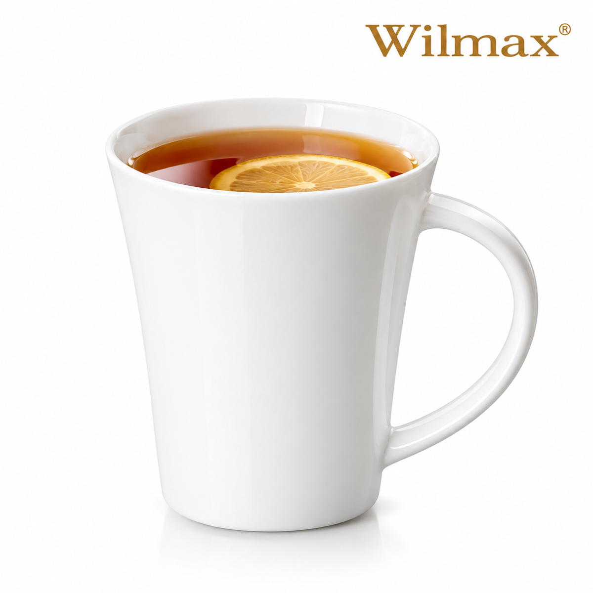 Wilmax Tasse 380 ml Weiß aus Porzellan