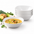Wilmax Schale 345 ml 14,5 × 14,5 cm 6er-Set Weiß aus Porzellan