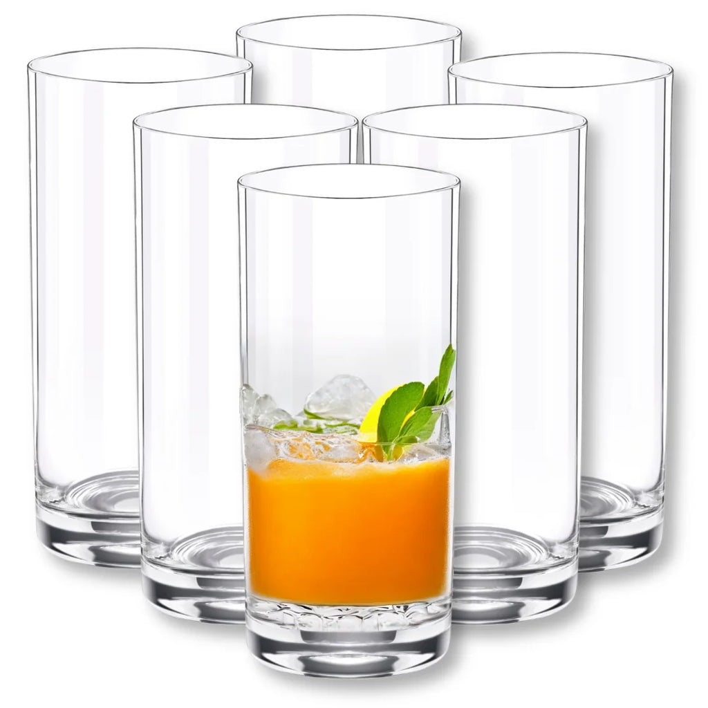 Wilmax Wasser& Saftgläser 390 ml 6er-Set Transparent aus Wilmax Crystalline-Serie