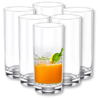 Wilmax Wasser& Saftgläser 390 ml 6er-Set Transparent aus Wilmax Crystalline-Serie