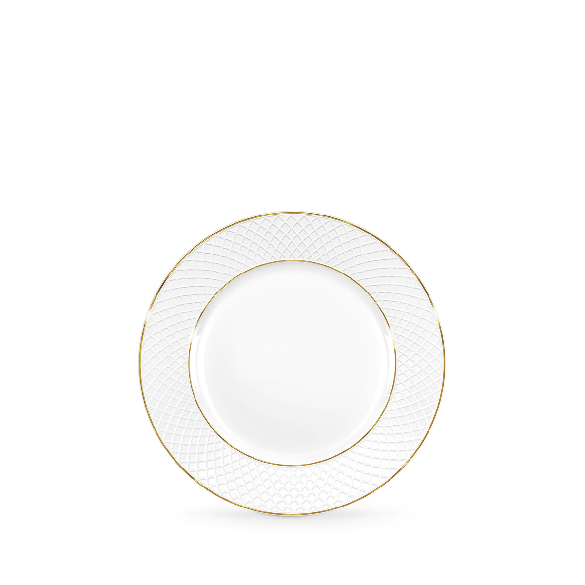 Wilmax Teller 18 cm Weiß mit Goldrand aus Porzellan