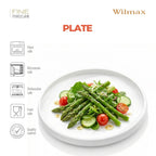 Wilmax Tiefe Servierplatte  25,5 cm 2er-Set Weiß aus Porzellan