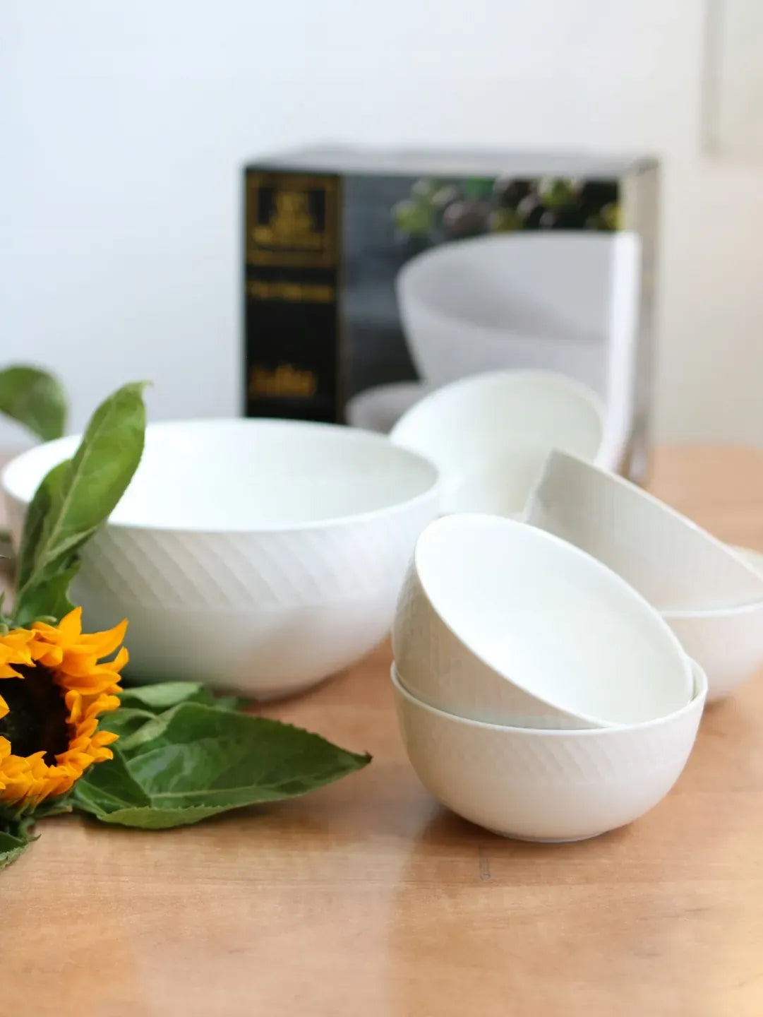 Wilmax Schale 16 cm 930 ml 2er-Set Weiß aus Porzellan