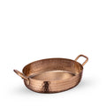 Wilmax Ovale Servierpfanne 18 × 14 cm aus Edelstahl