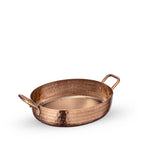 Wilmax Ovale Servierpfanne 18 × 14 cm aus Edelstahl