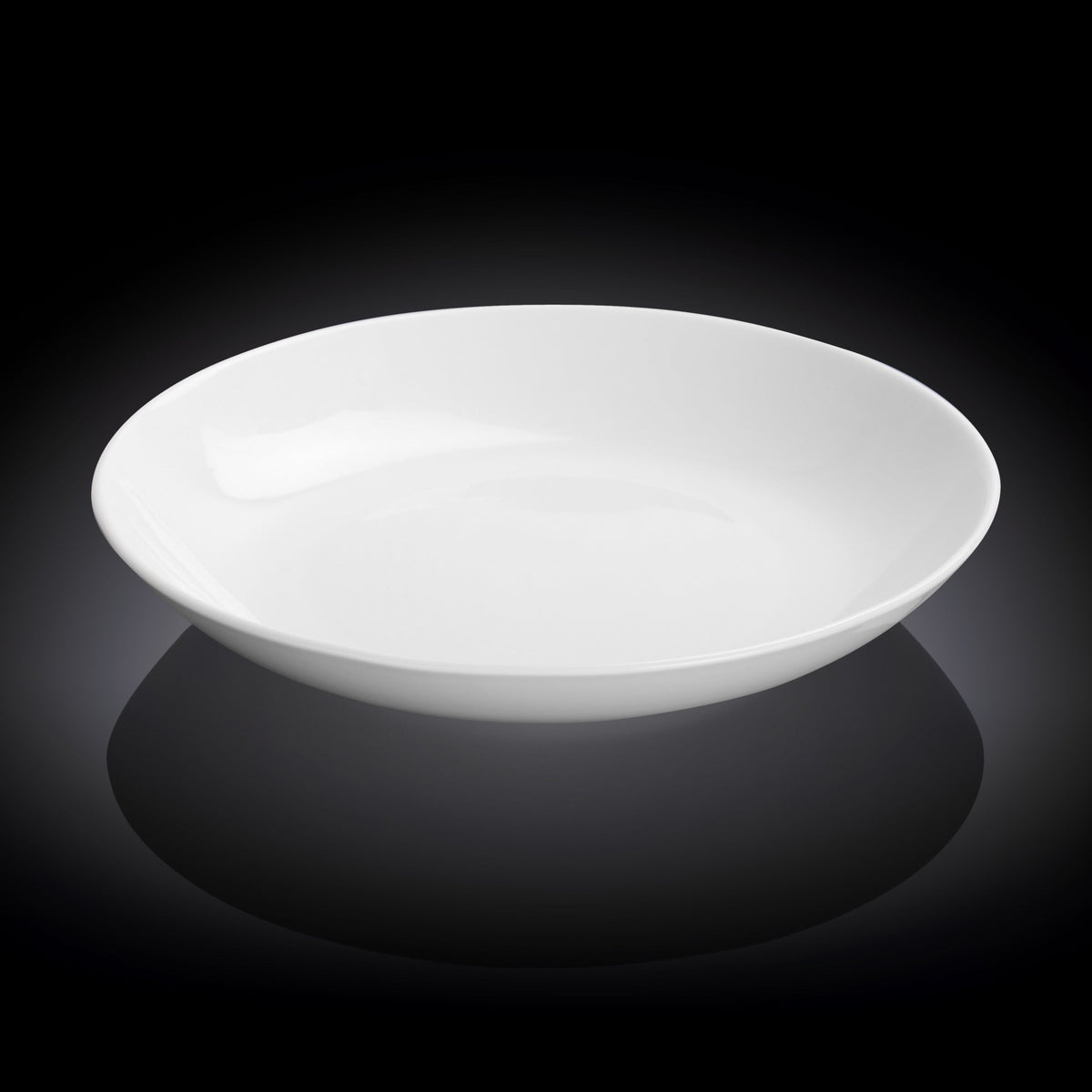 Wilmax Tiefer Servierteller 25,5 cm Weiß aus Porzellan