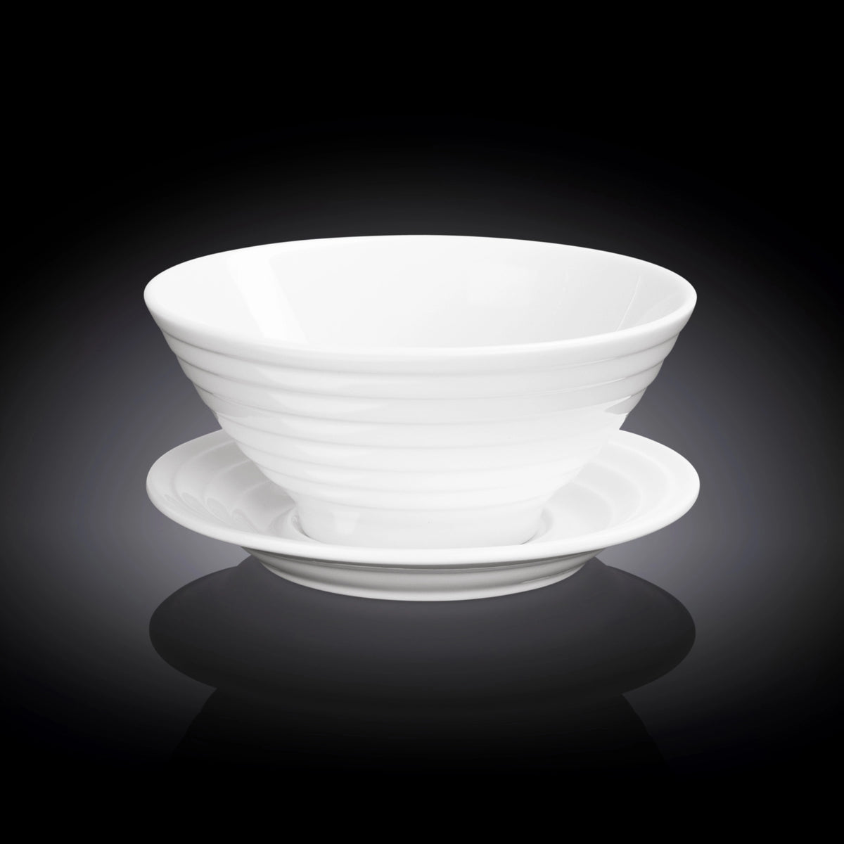 Wilmax Schale & Untertasse, 15 cm, 545 ml, 3er Set, WL-991146/AB