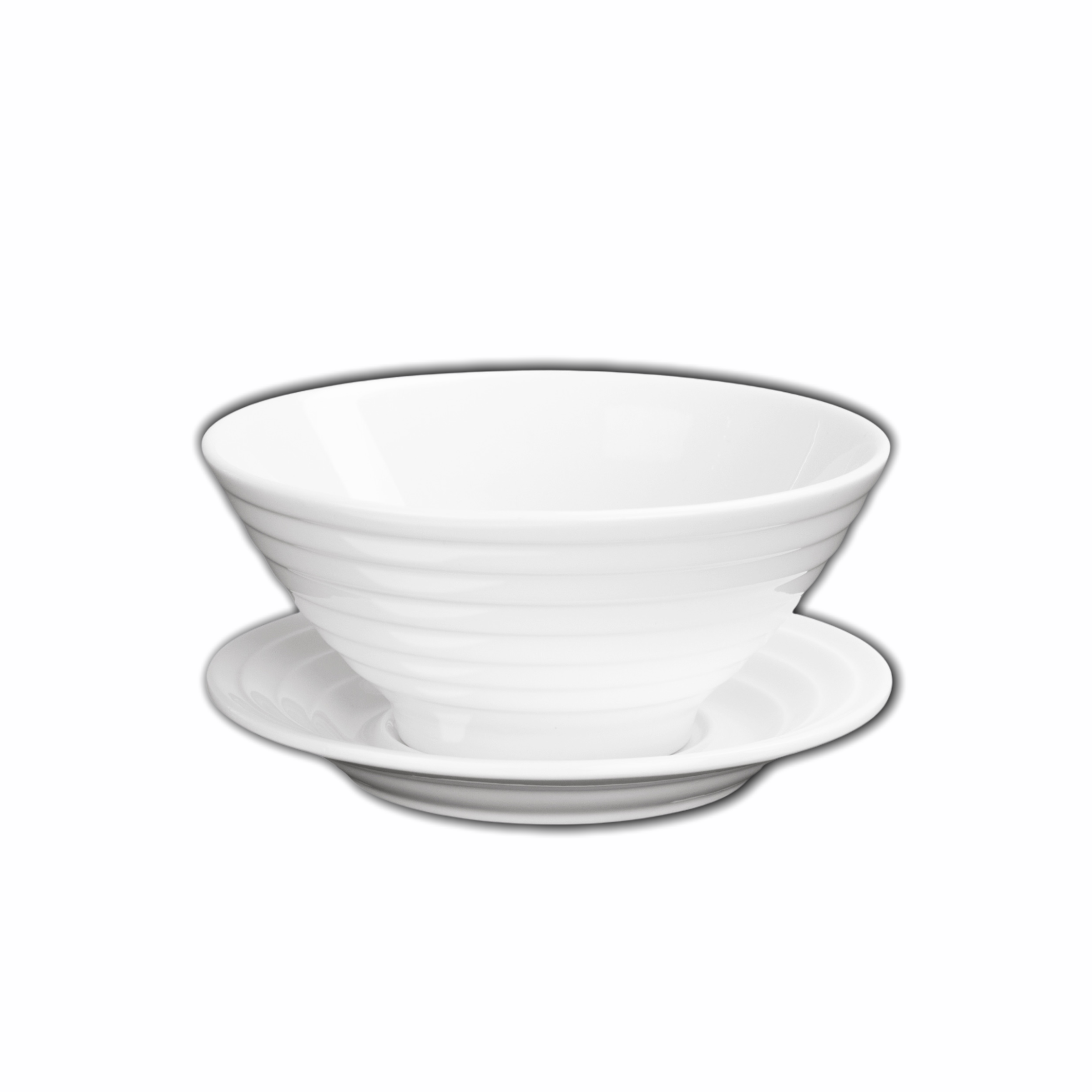 Wilmax Schale & Untertasse, 15 cm, 545 ml, 3er Set, WL-991146/AB
