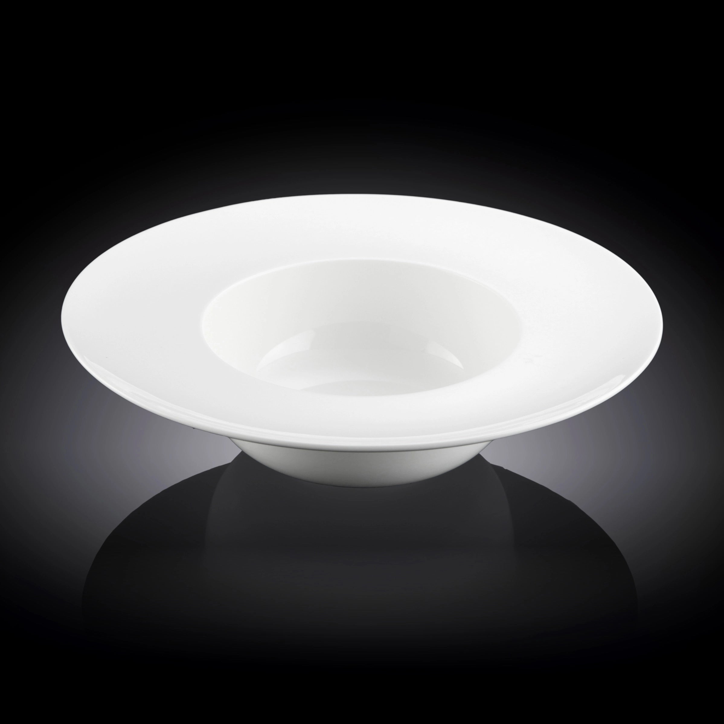 Wilmax Tiefer Teller 25.5 cm 600 ml aus Porzellan, Weiß WL-991187/A