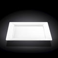 Wilmax Quadratischer Dessertteller 18,5 × 18,5 cm Weiß aus Porzellan