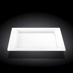 Wilmax Quadratischer Dessertteller 18,5 × 18,5 cm Weiß aus Porzellan
