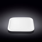 Wilmax Quadratischer Dessertteller 20 × 20 cm Weiß aus Porzellan