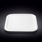 Wilmax Quadratische Servierplatte 31 × 31 cm Weiß aus Porzellan