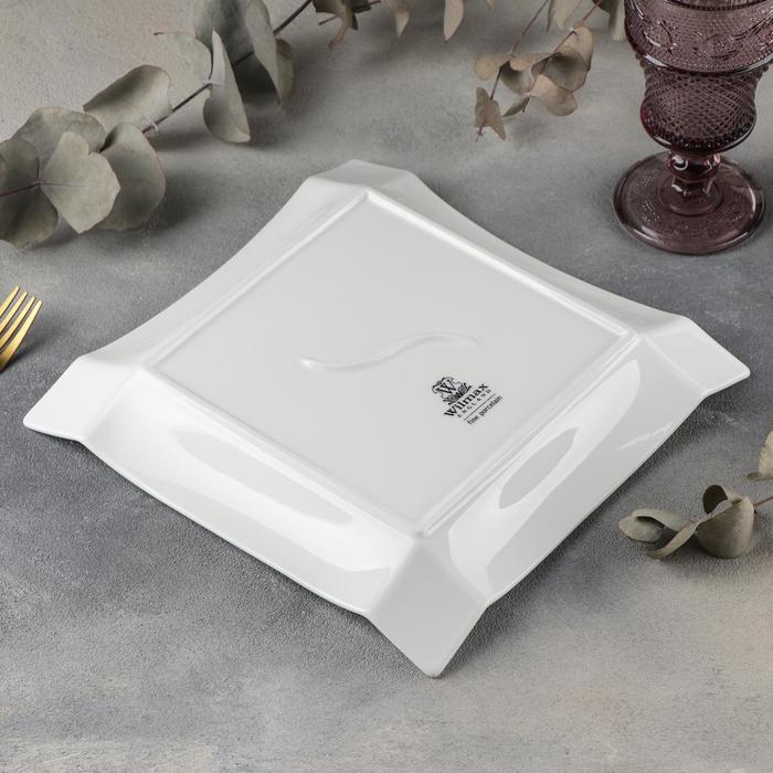 Wilmax Speiseteller, quadratisch, 25 x 25 cm, Emily Kollektion, WL-991232/A