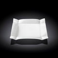 Wilmax Speiseteller 25 x 25 cm aus Porzellan, Weiß WL-991232/A