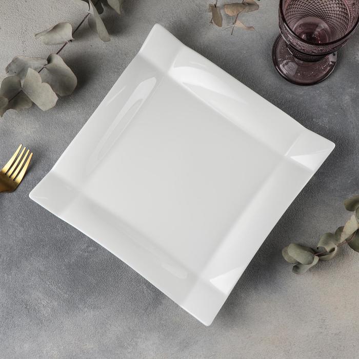 Wilmax Speiseteller, quadratisch, 25 x 25 cm, Emily Kollektion, WL-991232/A
